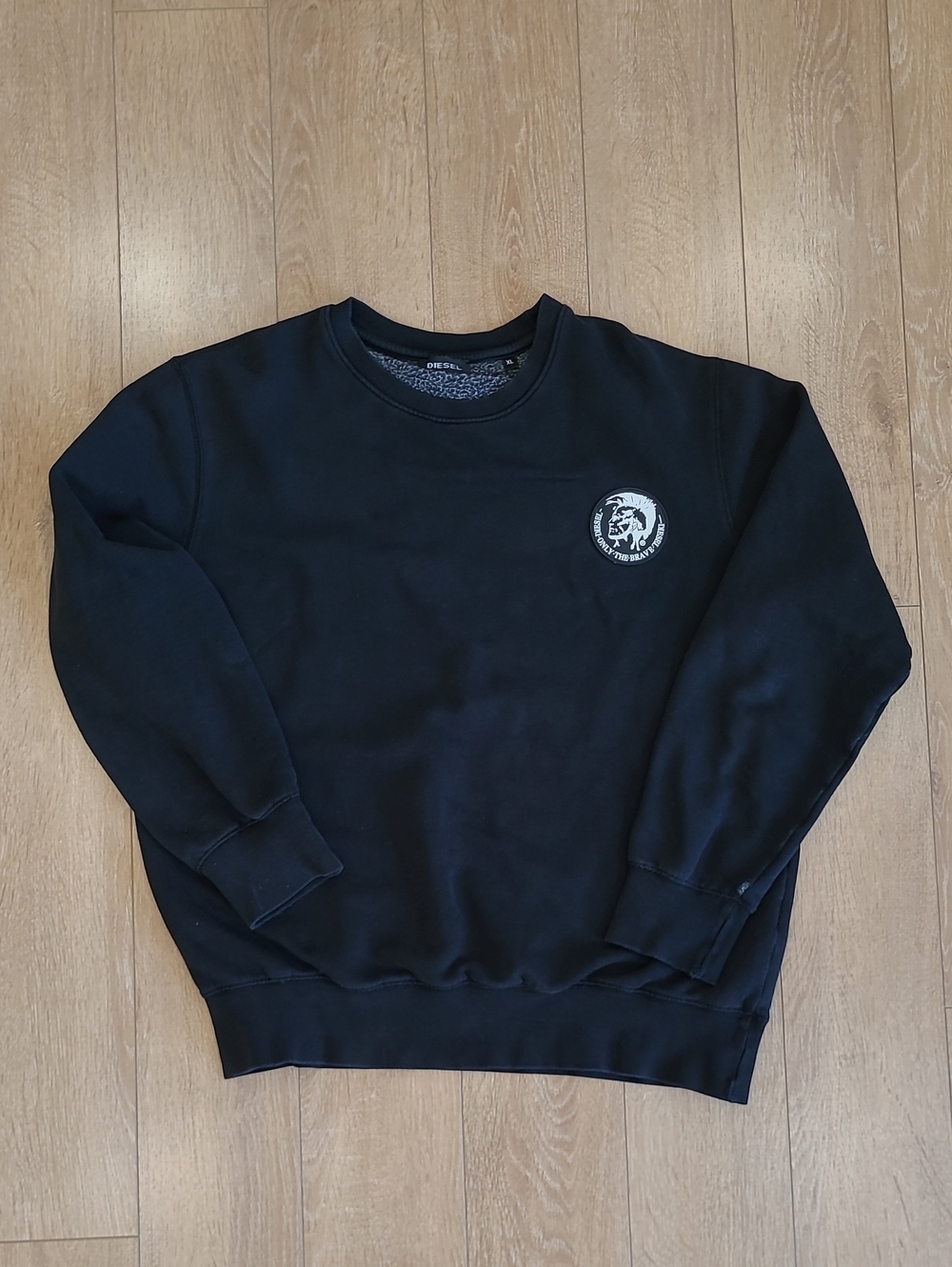 Y2K Diesel UMLT-WILLY Sweatshirt Featuring  Prominent "Only The Brave"